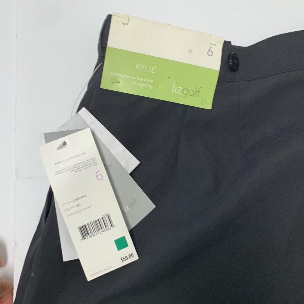 LIZGOLF black golf pants- Size 6 - Picture 4 of 5
